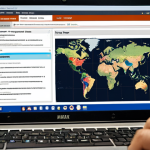 **"Intelligent traveler, gender-neutral, deeply immersed in pre-trip research on a laptop, surrounded by maps and notepads. The screen displays diverse sources like security reports, online forums, and local news, highlighting keywords such as 'petty crime,' 'safe zones,' and 'scams.' The ambiance is one of proactive preparedness and informed decision-making, emphasizing prevention over panic. Realistic art style, detailed."**