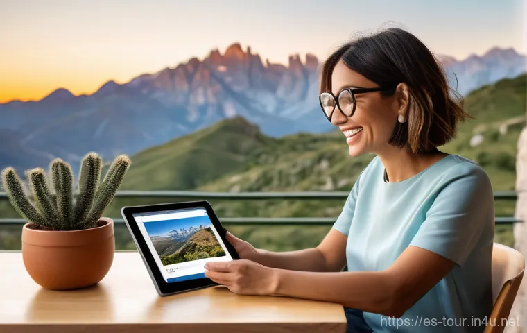 관광업의 디지털화 - **AI-Powered Dream Itinerary**
    A wide-angle, vibrant, and inspiring shot featuring a modern Lati...