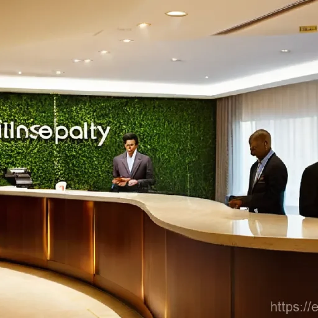 호텔 경영의 글로벌화 - **Prompt 1: A Glimpse into Global Hospitality**
    "A vibrant, bustling hotel lobby filled with div...